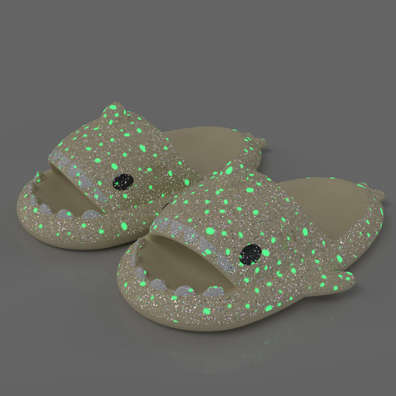 Luminous Shark Slippers for Summer Nights