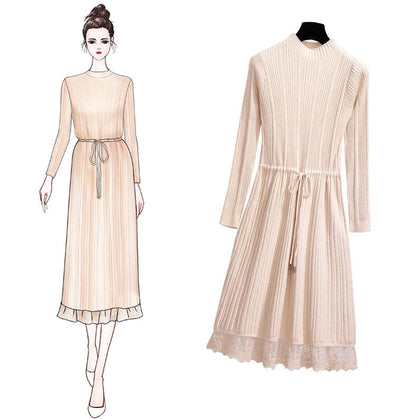 Turtleneck Dress, Layered Dress, Sweater Dress