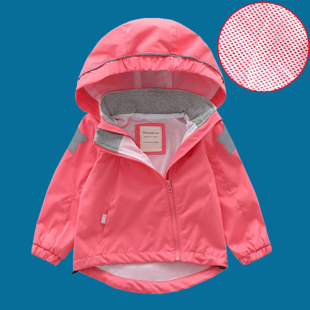 Kids' Spring Autumn Jacket, Windproof and Waterproof
