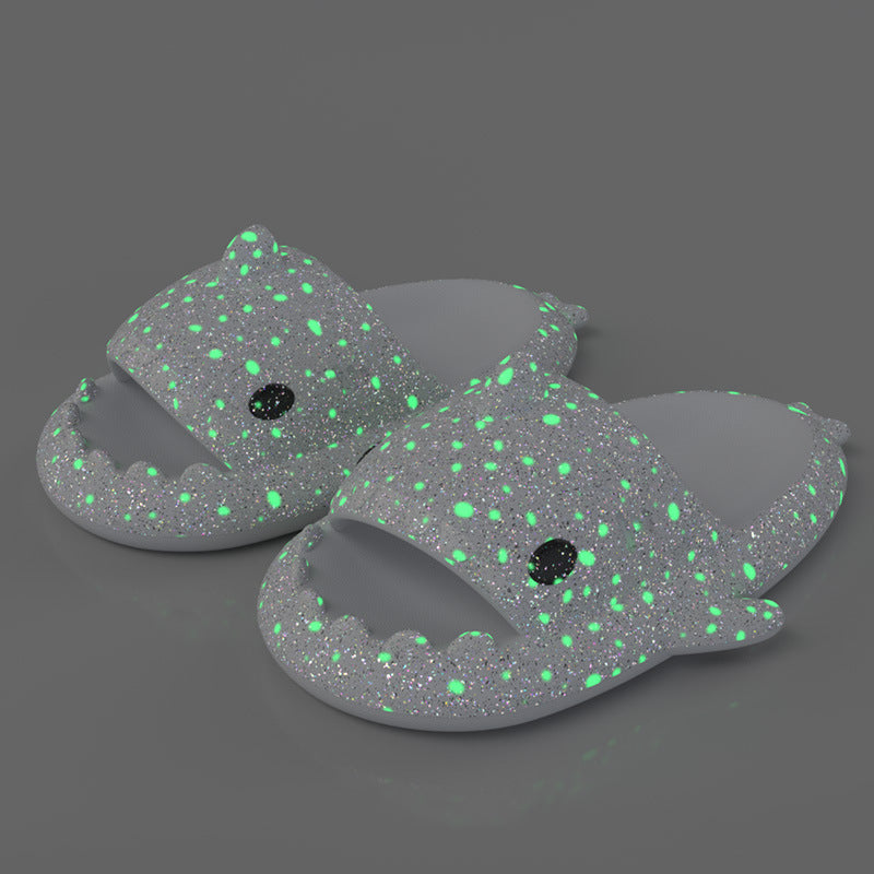 Luminous Shark Slippers for Summer Nights