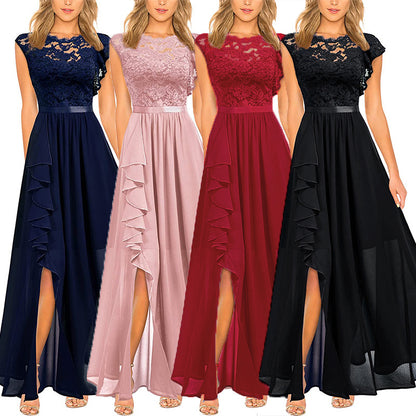 High Waist Lace Long Dress for Amazon Cross-Border