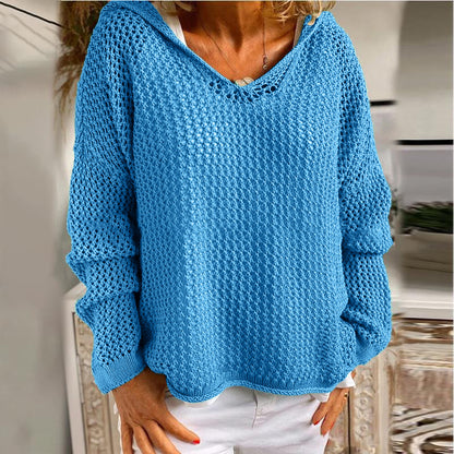 2022 Amazon Hot Knit Sun Protection Hoodie Sweater