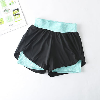 Quick-Drying High-Waist Sports Shorts for Active Wear