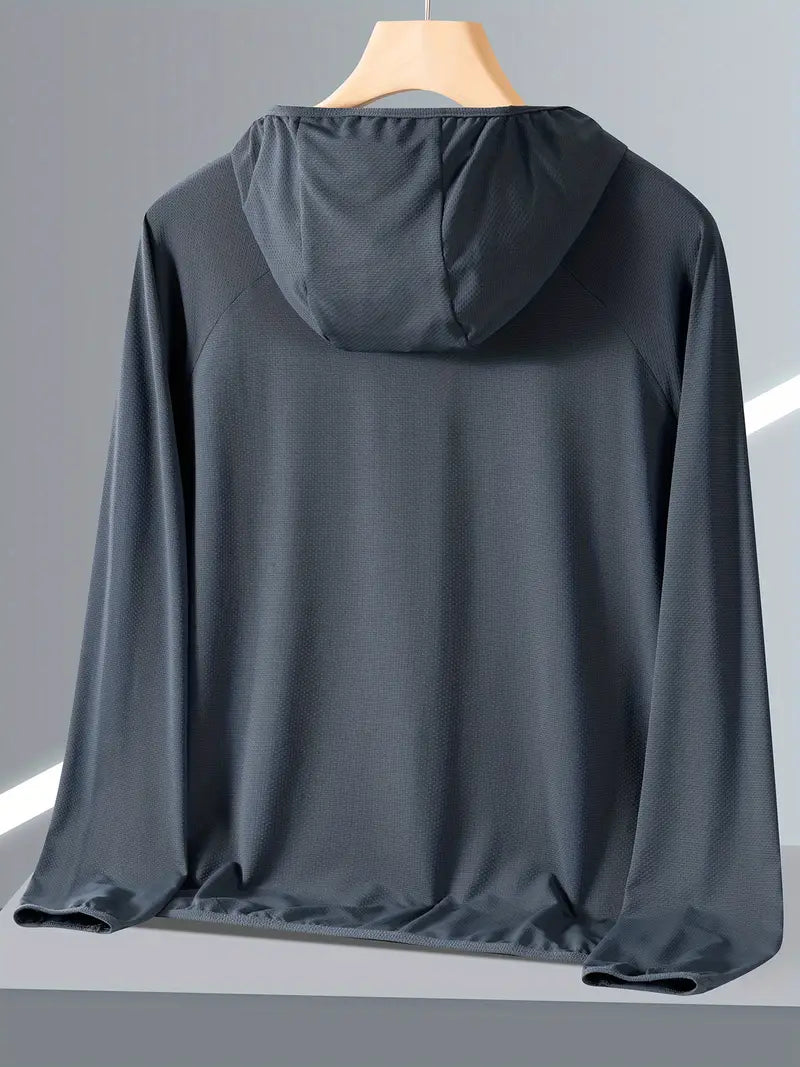 Men's Lightweight UV Protective Hooded Jacket for Summer