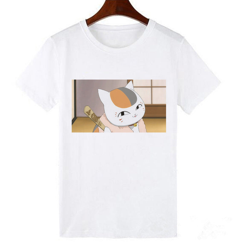 Kawaii Skull Cat Girl T-Shirt Top