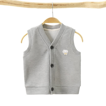 2024 Spring Autumn Kids Cotton Vest for Boys and Girls