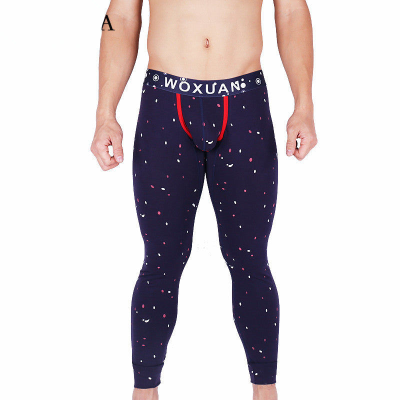 Warm Sexy Long Men's Underwear Cotton Pajama Pants
