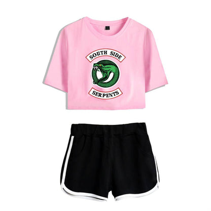 Riverdale Women's Cropped Casual Outfit Set