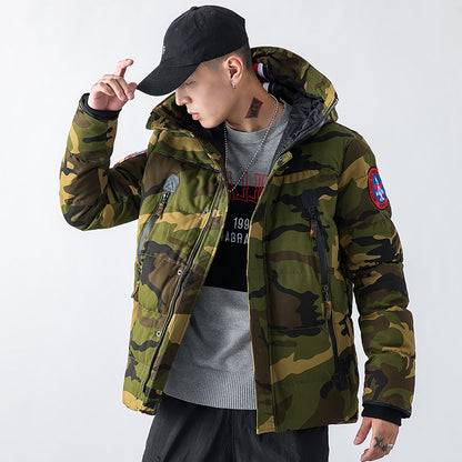 Men's Winter Camouflage Hoodie Jacket (Thick & Warm)