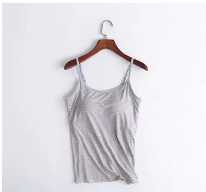 Women's Camisole with Built-In Padded Bra (Single)