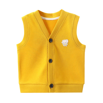 2024 Spring Autumn Kids Cotton Vest for Boys and Girls
