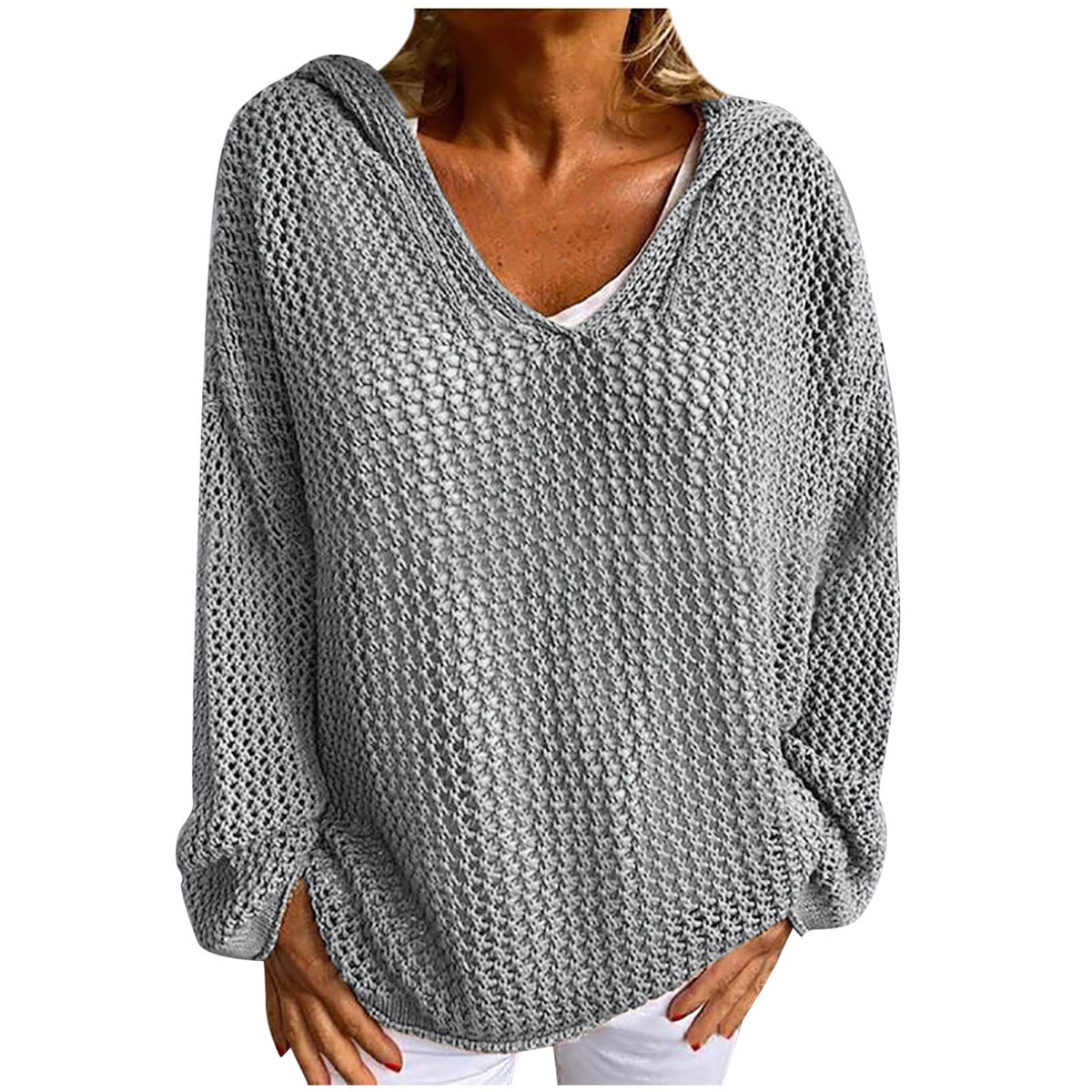 2022 Amazon Hot Knit Sun Protection Hoodie Sweater