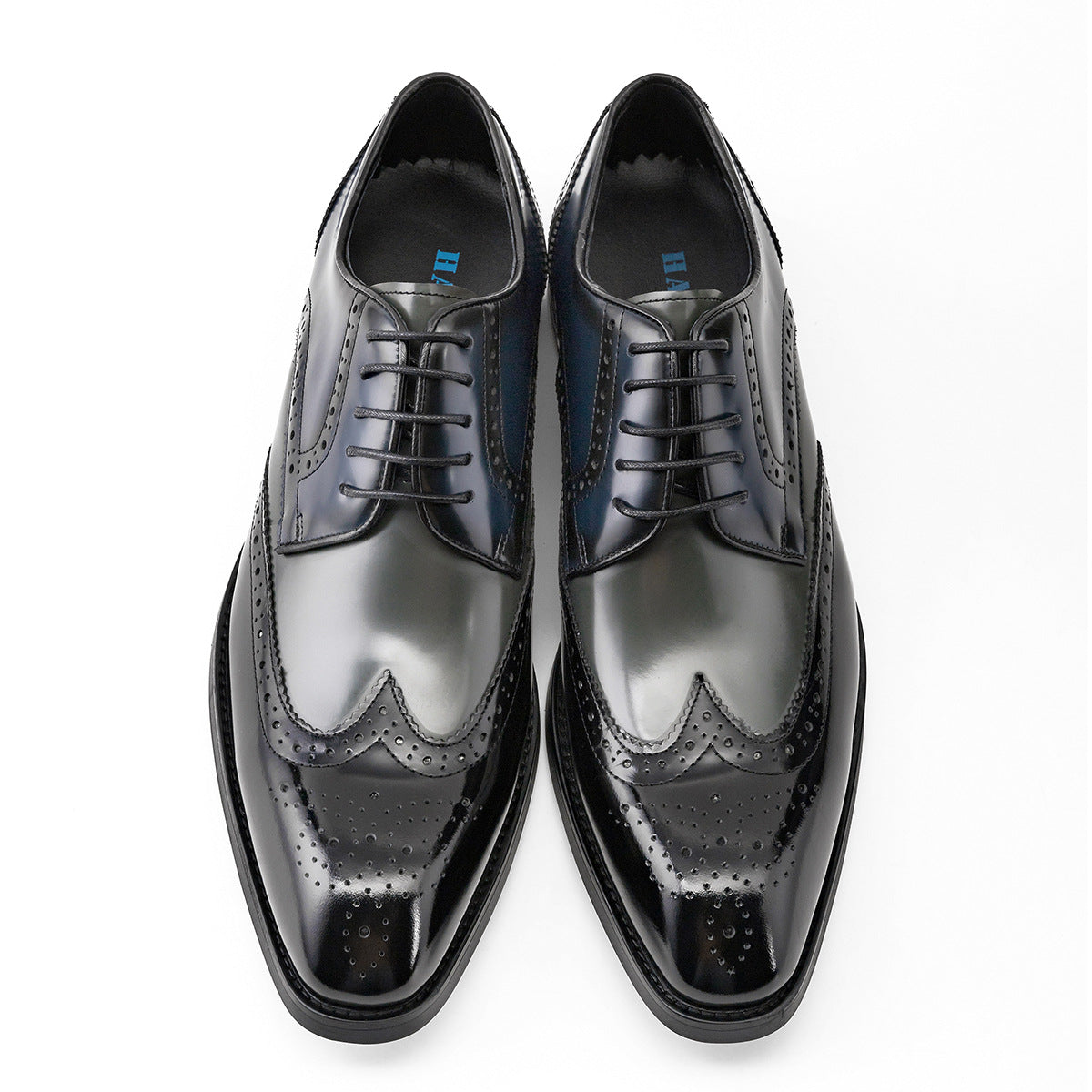 Men's Business Formal Leather Shoes with Square Toe