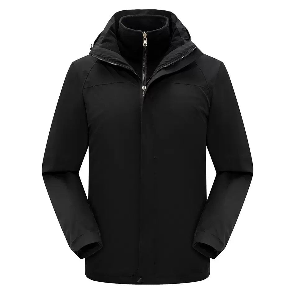 Outdoor 2-Piece Windbreaker Set with Detachable Lining