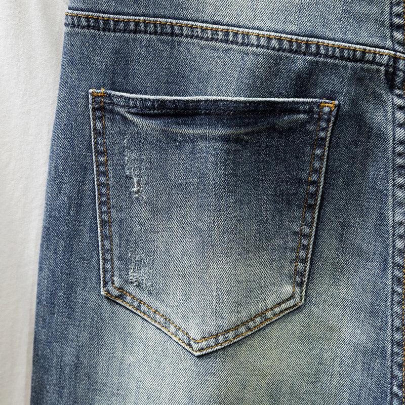 Men's Plus Size Midweight Denim Jeans - Casual Fashion