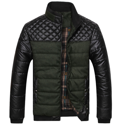 Men's Cotton Jacket, Korean Style Slim Fit Coat