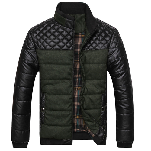 Men's Cotton Jacket, Korean Style Slim Fit Coat