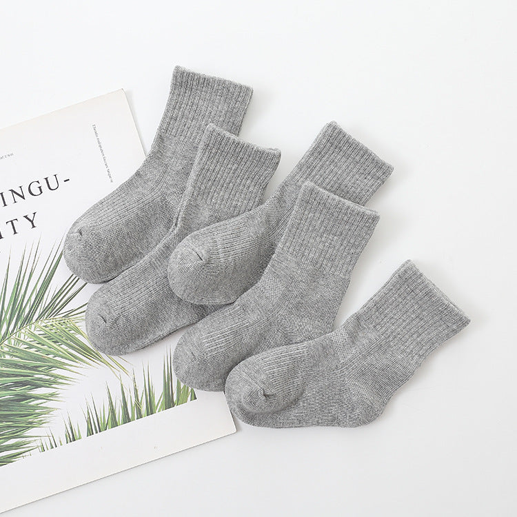 Children's Cotton Mid-Tube Sports Leisure Socks