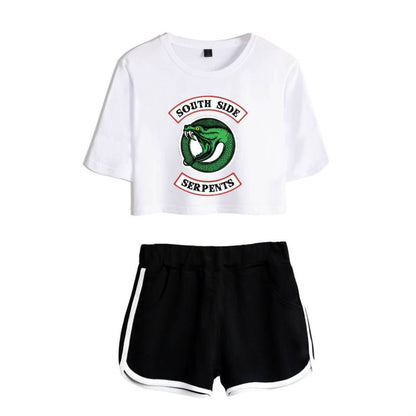 Riverdale Women's Cropped Casual Outfit Set