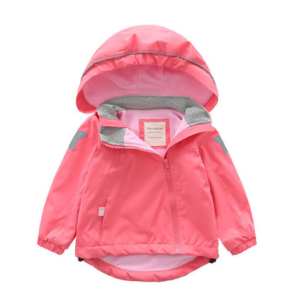Kids' Spring Autumn Jacket, Windproof and Waterproof