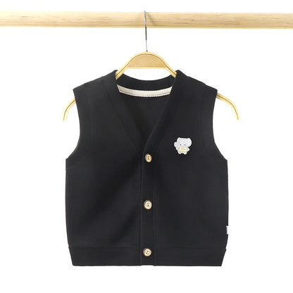 2024 Spring Autumn Kids Cotton Vest for Boys and Girls