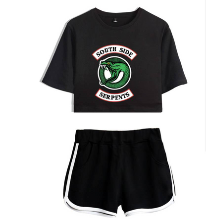 Riverdale Women's Cropped Casual Outfit Set
