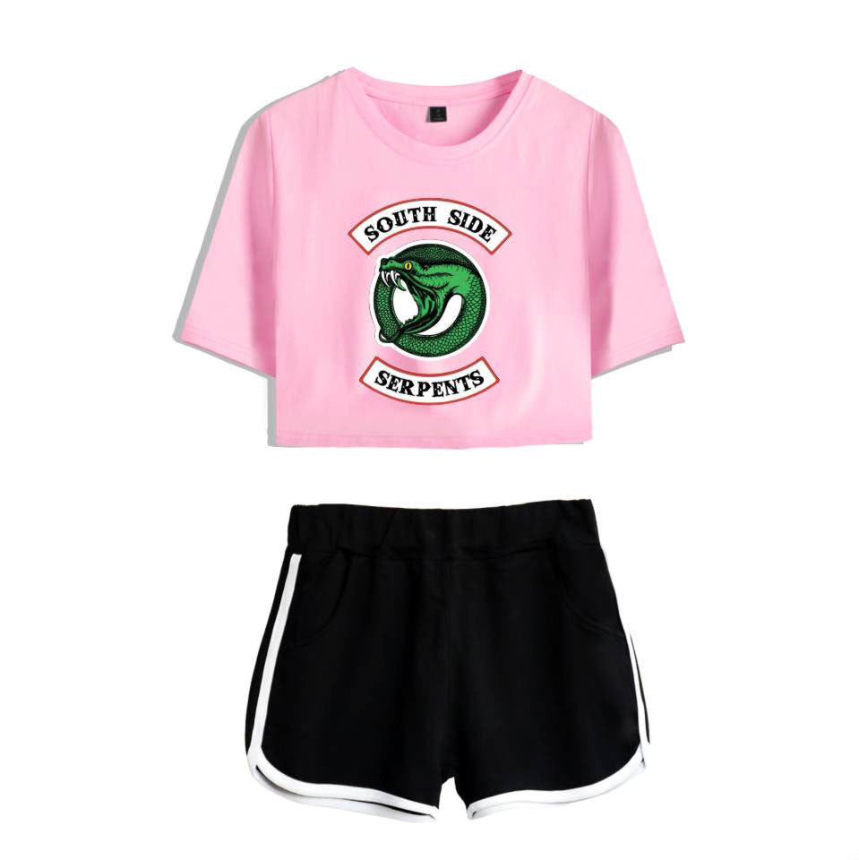 Riverdale Women's Cropped Casual Outfit Set