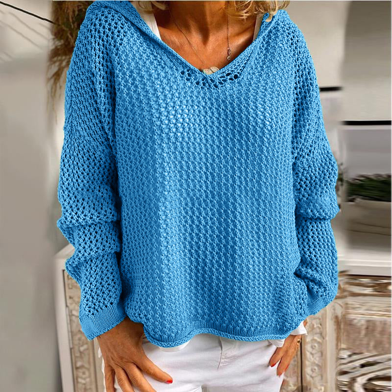 2022 Amazon Hot Knit Sun Protection Hoodie Sweater