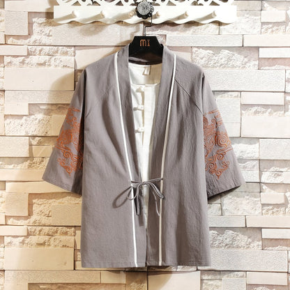 Antique Retro Embroidered Chinese Style Robe