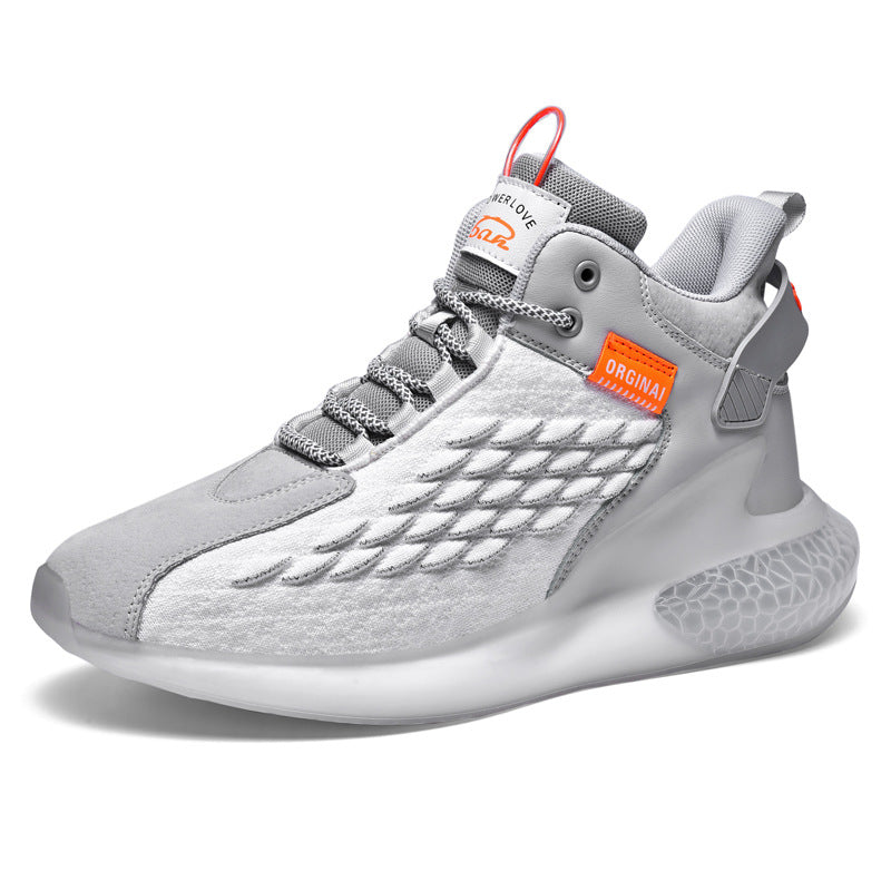Men's Breathable Luminous Mid-Top Sneakers (Casual)