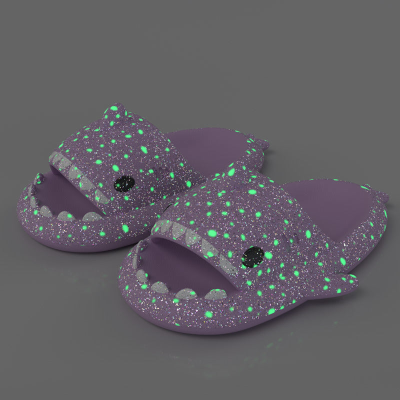 Luminous Shark Slippers for Summer Nights