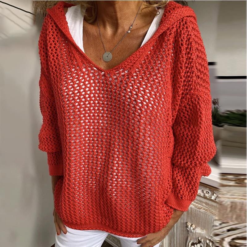2022 Amazon Hot Knit Sun Protection Hoodie Sweater