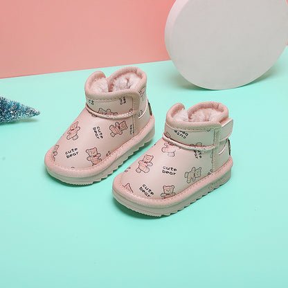 Baby Girls Cotton Soft-soled Snow Boots Shoes
