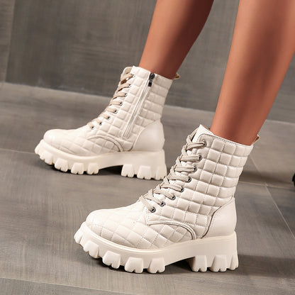 Velvet Warm Thick-Soled Short Boots for Women