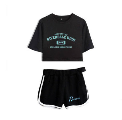 Riverdale Women's Cropped Casual Outfit Set