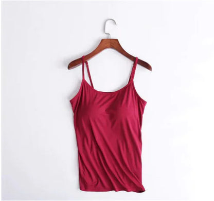 Women's Camisole with Built-In Padded Bra (Single)