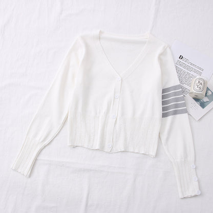2020 Autumn Fashion V-Neck Button Long Sleeve Cardigan