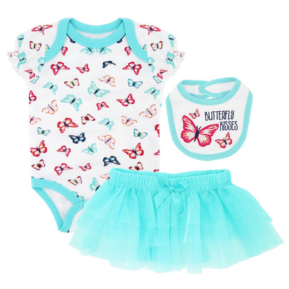 3-Piece Cartoon Summer Outfit for Newborn Baby Girls