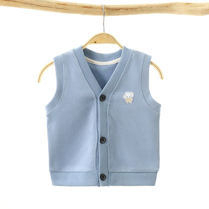 2024 Spring Autumn Kids Cotton Vest for Boys and Girls