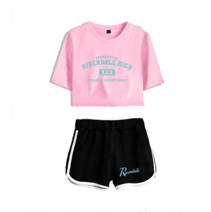Riverdale Women's Cropped Casual Outfit Set