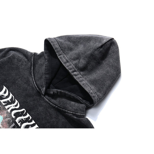 Vintage Washed Hoodie for Men - Hip Hop Casual Wear