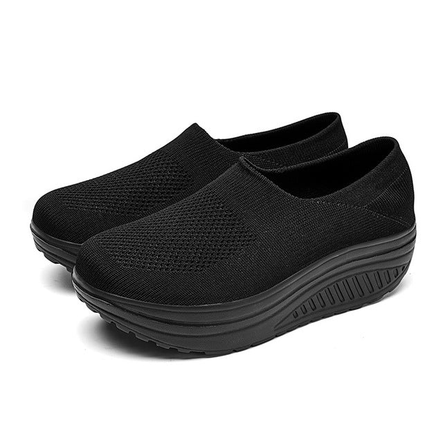 Women's Casual Thick-soled Mesh Slip-on Shoes