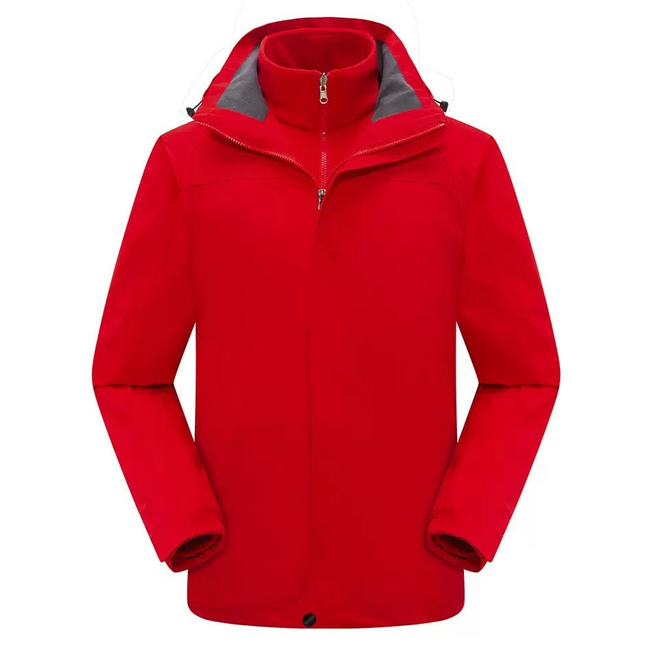 Outdoor 2-Piece Windbreaker Set with Detachable Lining