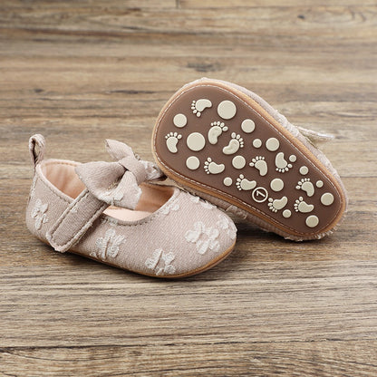 Adorable Bowknot Baby Shoes for First Steps (Non-slip)