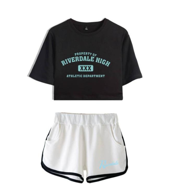 Riverdale Women's Cropped Casual Outfit Set