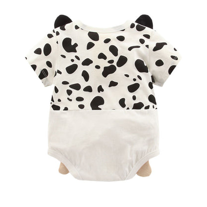 2019 Summer Baby Clothes Cute Panda Cow Romper Outfit