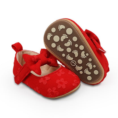 Adorable Bowknot Baby Shoes for First Steps (Non-slip)
