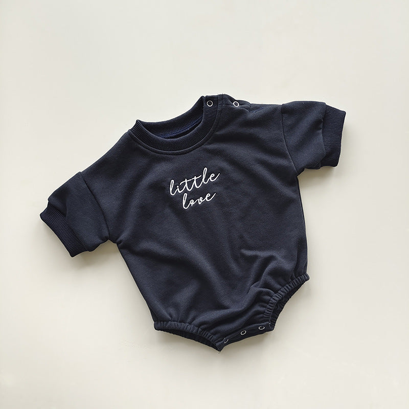 Embroidered Cotton Baby Crawling Clothes for Infants