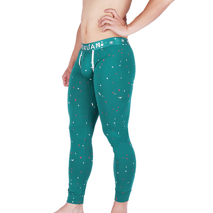 Warm Sexy Long Men's Underwear Cotton Pajama Pants
