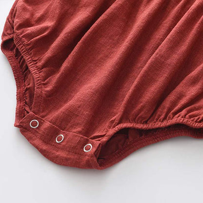 European Style Ruffled Sleeve Baby Romper